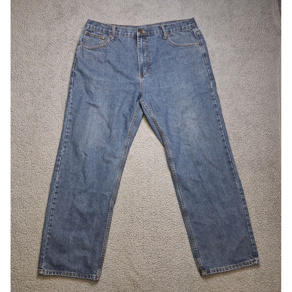 Open Trails Jean Mens 36x30 (actual 36x28.5) Blue Denim Straight Leg Classic Fit